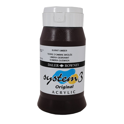 Akrylfärg System3 500 ml Burnt Umber  223