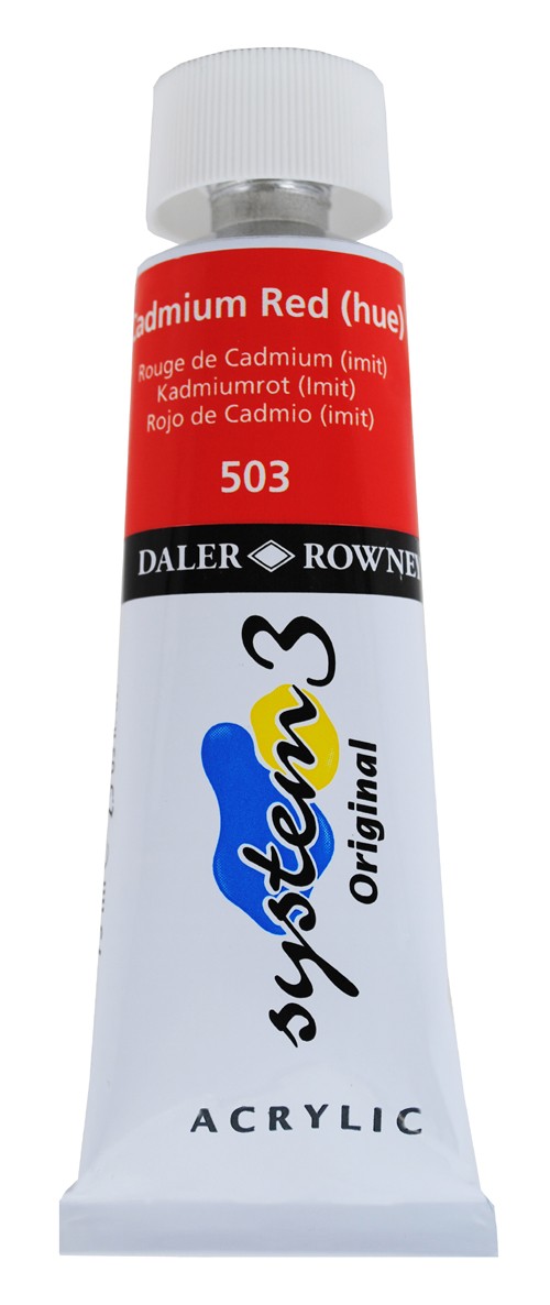 Akrylfärg System3 75 ml Cadmium Red 503