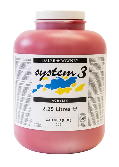 Akrylfärg System3 2,25L Cadmium Red 503