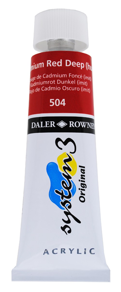 Akrylfärg System3 75 ml Cadmium Red Deep 504