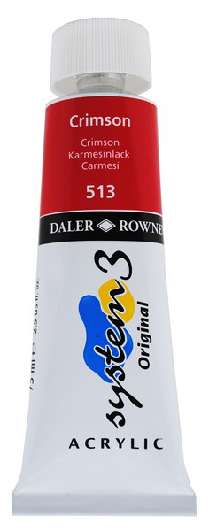 Akrylfärg System3 75 ml Crimson 513