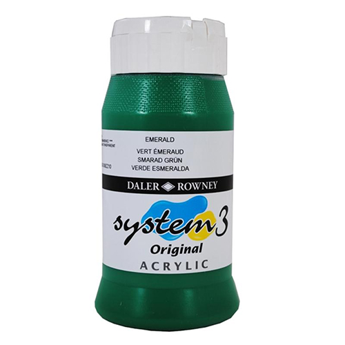 Akrylfärg System3 500 ml Emerald 335