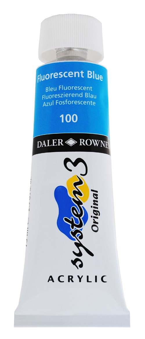 Akrylfärg System3 75 ml Fluorescent Blue 100