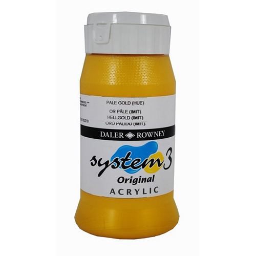 Akrylfärg System3 500 ml Pale Gold 708