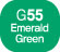 Touch Twin BRUSH Marker Emerald Green G55