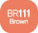 Touch Twin BRUSH Marker Brown BR111