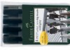 Ritpenna PITT Artist BIG Brush  "COLD GREY" set 4