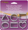 Lera Premo Fashion Metal Crinkle Cutters, 6st