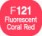 Touch Twin BRUSH Marker Fluorescent Coral Red F121