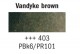 Van Gogh Akvarellfärg 10ml tub -Vandyke brown 403