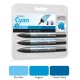 ProMarker Colour Blend 3 Set - Cyan