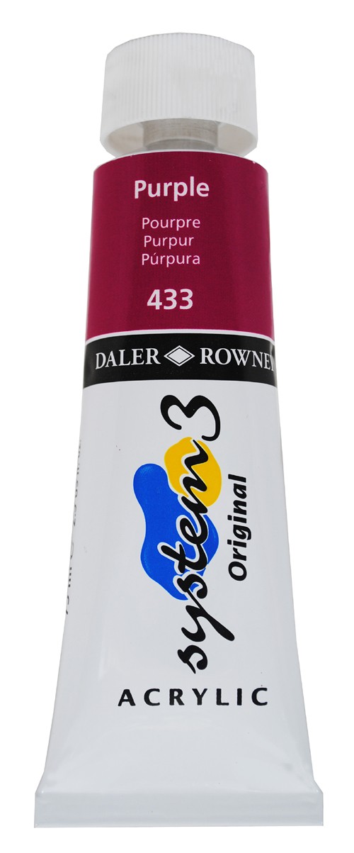 Akrylfärg System3 75 ml Purple 433