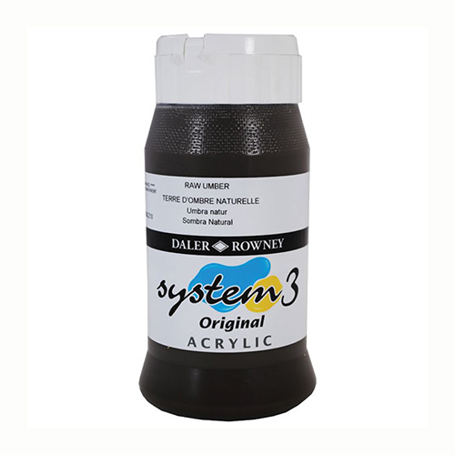 Akrylfärg System3 500 ml Raw Umber 247