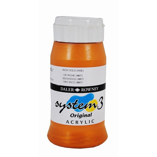 Akrylfärg System3 500 ml Rich Gold 707