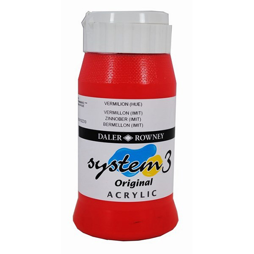 Akrylfärg System3 500 ml Vermilion 588